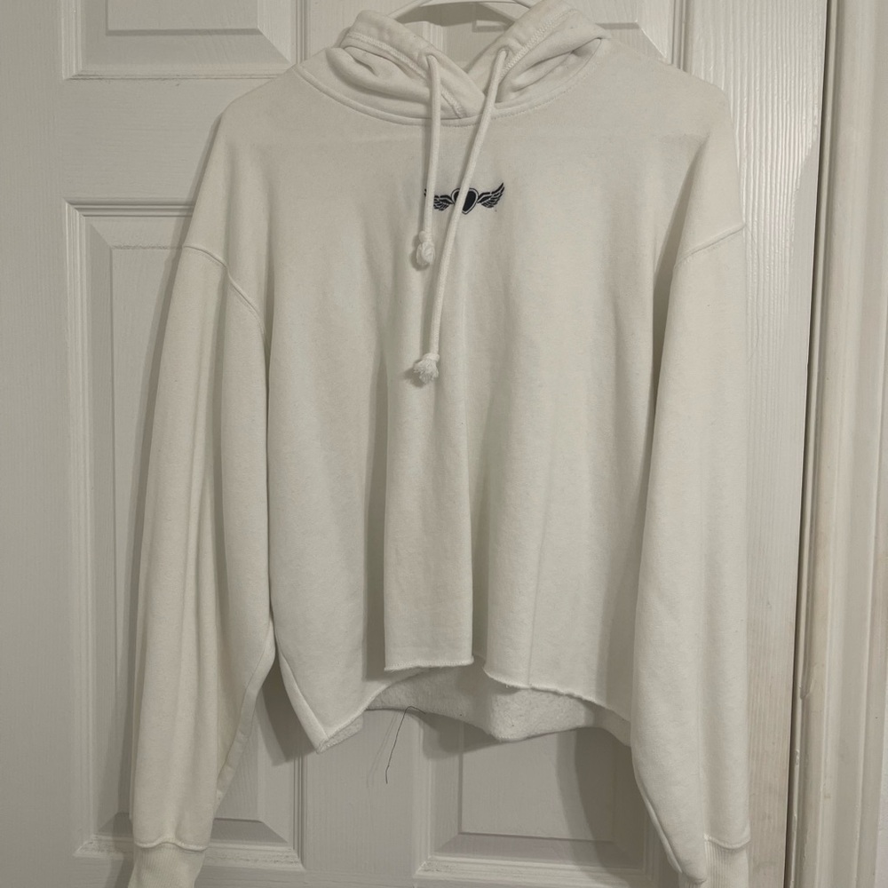 Abercrombie & Fitch Cream Oversized Hoodie